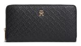 TOMMY HILFIGER TH Icon Zip Around Wallet L Black