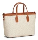TOMMY HILFIGER TH Monoplay Mini Tote Bag Beige Mix