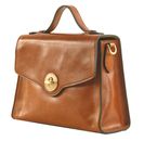 THE BRIDGE Irene Top Handle Bag Cognac / Oro
