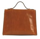 THE BRIDGE Irene Top Handle Bag Cognac / Oro