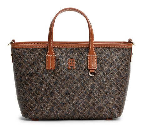 TOMMY HILFIGER TH Monoplay Mini Tote Bag Black Mix TOMMY HILFIGER TH Monoplay Mini Tote Bag Black Mix