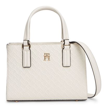 TOMMY HILFIGER TH Daily Mini Tote Mono Soft Cream