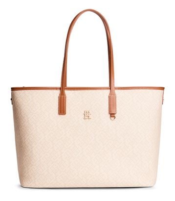 TOMMY HILFIGER TH Monoplay Tote Bag Le Beige Mix