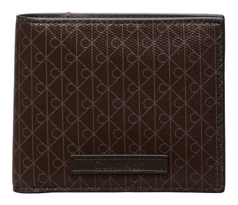 Calvin Klein Emblem Aop Coated Billfold W / Co Wallet Mulch