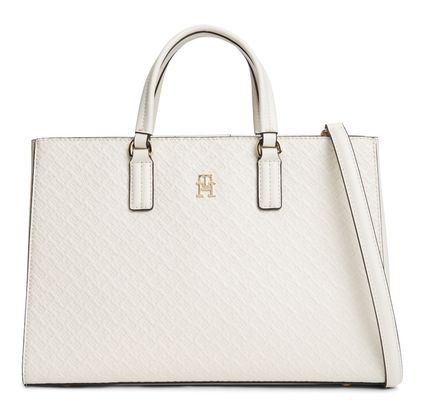 TOMMY HILFIGER TH Daily Satchel Mono Soft Cream