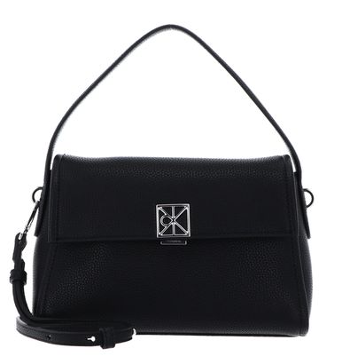Calvin Klein Emblem HW Pebble Shoulder Bag 25 Black