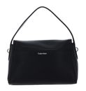 Calvin Klein Emblem HW Pebble Shoulder Bag 25 Black