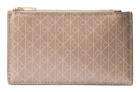 Calvin Klein Emblem Top Zip Cardcase Desert Taupe Aop