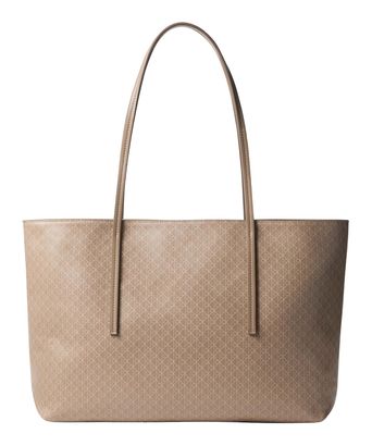 Calvin Klein Coated Emblem Shopper Desert Taupe Aop