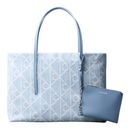 Calvin Klein Emblem AOP Denim Tote Bag Denim JQD Light Wash