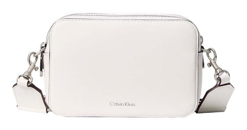 Calvin Klein Webbing Double Strap Camera Bag White Alyssum