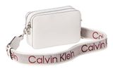 Calvin Klein Webbing Double Strap Camera Bag White Alyssum