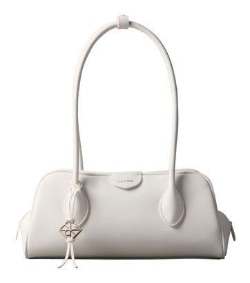 Calvin Klein Emblem Trio Shoulder Bag White Alyssum