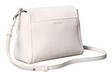 Calvin Klein Emblem HW Pebble Crossbody Bag White Alyssum