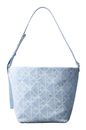 Calvin Klein Emblem Aop Denim Bucket Bag Light Wash