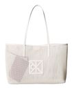 Calvin Klein Emblem Mesh Tote Bag White Alyssum