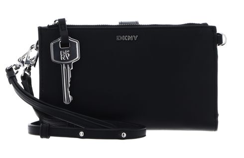 DKNY Alanna Crossbody Wallet Black / Silver