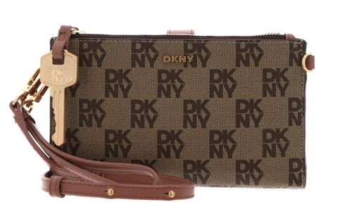 DKNY Alanna Crossbody Wallet Chino / Hot Cocoa