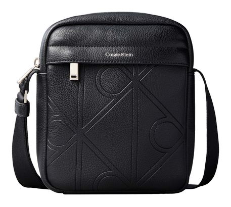 Calvin Klein Emblem AOP Emboss Reporter Black