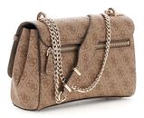 GUESS Leona Logo Convertible Xbody Flap Latte Logo