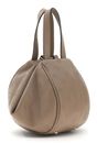 GUESS Anise Top Handle Pouch Dark Taupe Logo