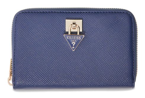 GUESS Patsie SLG Zip Around Wallet M Navy