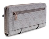 GUESS Leona Logo SLG Zip Around Wallet L Bone Logo GUESS Leona Logo SLG Zip Around Wallet L Bone Logo