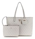 GUESS Power Play II Large Tech Tote Bone Logo