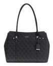 GUESS Leona Logo 2 Compartment Tote Bag Coal Logo