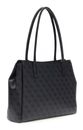 GUESS Leona Logo 2 Compartment Tote Bag Coal Logo