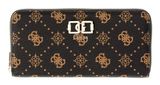 GUESS Emelie Logo SLG Zip Around Wallet L Espresso Logo
