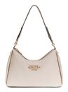 GUESS Anise Double Zip Shoulder Bag Stone Logo