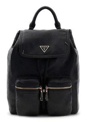 GUESS Manhattan II Flap Backpack Black Logo