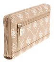 GUESS Emelie Logo SLG Zip Around Wallet L Biscotti Logo