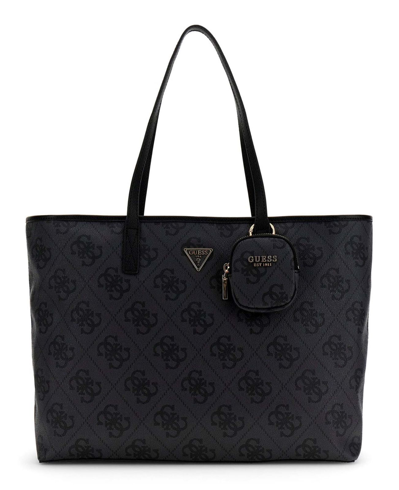 GUESS Power Play II Large Tech Tote Coal Logo GUESS Power Play II Large Tech Tote Coal Logo