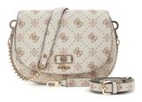 GUESS Emelie Logo Flap Shoulder Bag Vanilla Logo GUESS Emelie Logo Flap Shoulder Bag Vanilla Logo