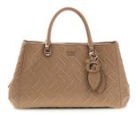 GUESS Sally Triple Compartment Satchel Beige