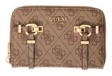 GUESS Leona Logo SLG Zip Around Wallet M Latte Logo