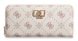 GUESS Emelie Logo SLG Zip Around Wallet L Vanilla Logo