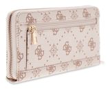 GUESS Emelie Logo SLG Zip Around Wallet L Vanilla Logo