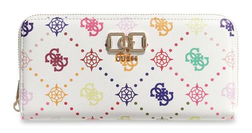 GUESS Emelie Logo SLG Zip Around Wallet L Multi Logo
