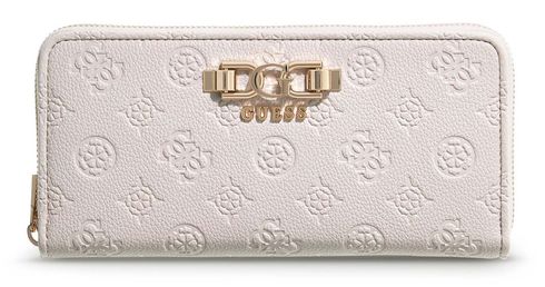 GUESS Anise SLG Zip Around Wallet L Stone Logo