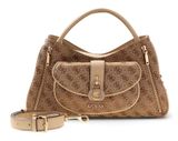 GUESS Jessa Girlfriend Satchel Latte Logo