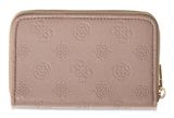 GUESS Anise SLG Zip Around Wallet M Dark Taupe Logo