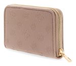 GUESS Anise SLG Zip Around Wallet M Dark Taupe Logo