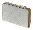 GUESS Laurel II SLG Zip Around Card Case Bone Logo