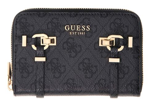 GUESS Leona Logo SLG Zip Around Wallet M Coal Logo