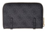 GUESS Leona Logo SLG Zip Around Wallet M Coal Logo