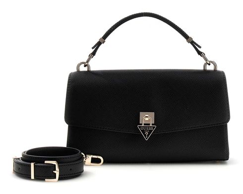 GUESS Patsie Top Handle Flap Bag Black