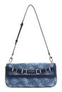 GUESS Dovie Flap Shoulder Bag Denim Logo